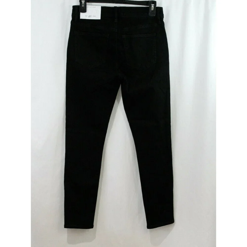NWT LOFT Womens Black Embellished Skinny Jeans 4 - Picture 5 of 7